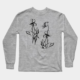 violet flowers Long Sleeve T-Shirt